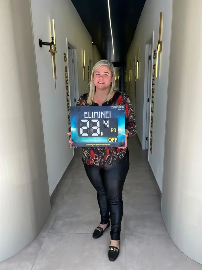 Cliente eliminou 23,4 kg